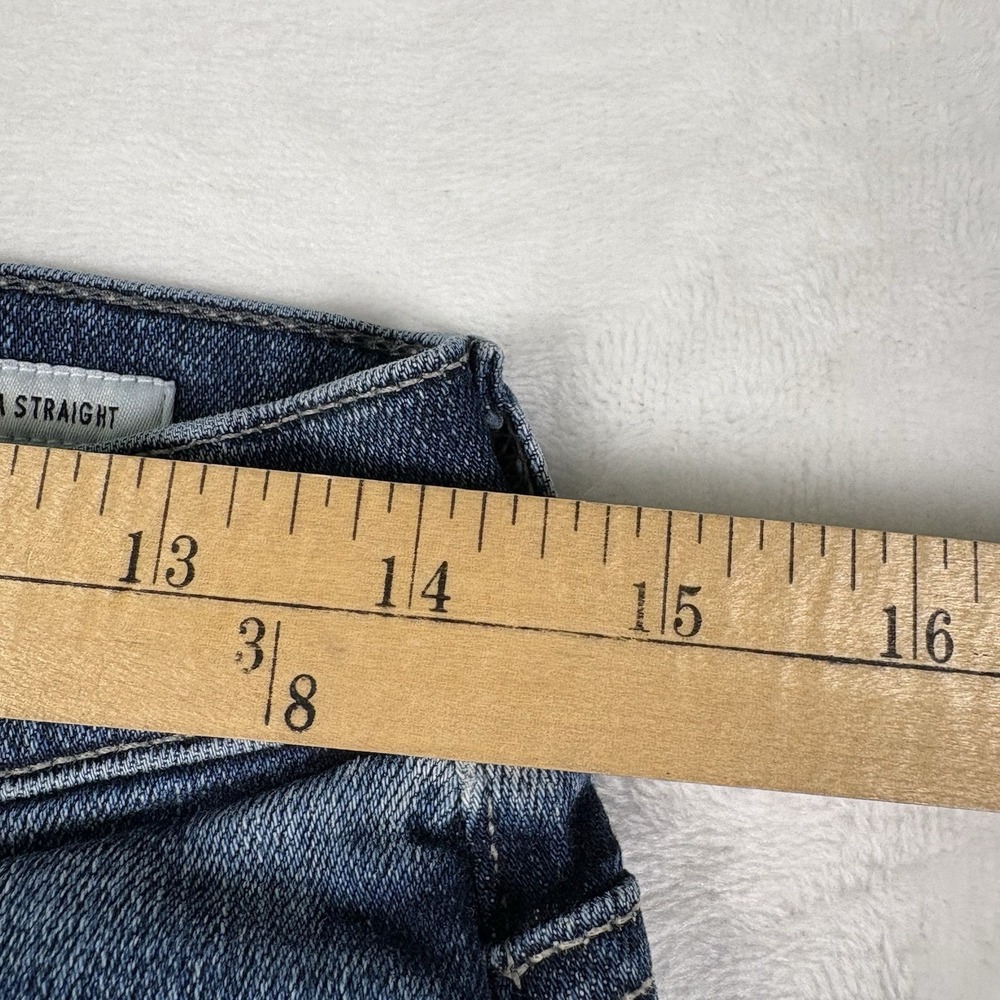 Edwin Bree Crop Slim Straight Jeans Women's Size 28 Anthropolgie (Reg $168) - Picture 9 of 11